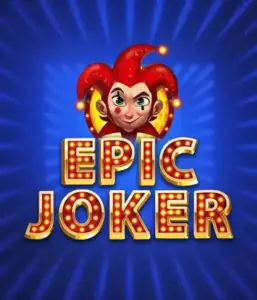 Step into the energetic world of Epic Joker slot by Relax Gaming, featuring a mischievous joker with a vivid hairstyle against a sparkling blue background. This image captures the light-hearted spirit of classic slots, great for fans of classic casino aesthetics, offering a delightful gaming experience.