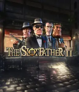 Dive into the nefarious world of The Slotfather Part II game by Betsoft, highlighting four iconic mafia characters set against a dark urban backdrop. This graphic portrays the gritty atmosphere of the mafia underworld with its striking character design and ominous setting. Perfect for fans of crime dramas, promising a captivating escape. 